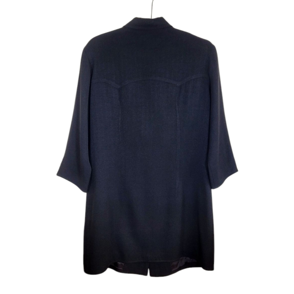 Double D Ranch Black Button Front Western Cowgirl… - image 3